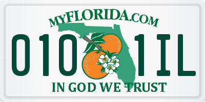 FL license plate 0101IL