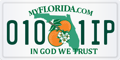 FL license plate 0101IP