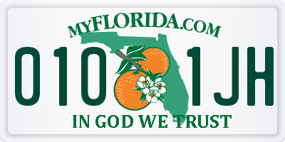 FL license plate 0101JH
