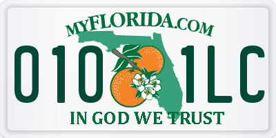 FL license plate 0101LC