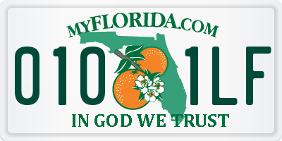 FL license plate 0101LF