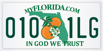 FL license plate 0101LG