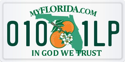 FL license plate 0101LP