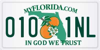 FL license plate 0101NL