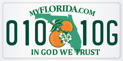 FL license plate 0101OG