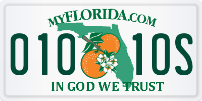 FL license plate 0101OS