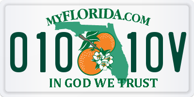 FL license plate 0101OV