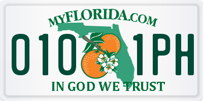 FL license plate 0101PH