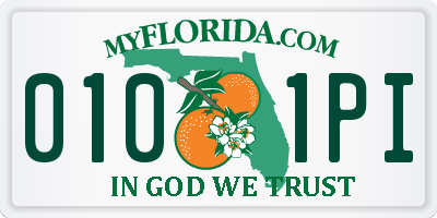 FL license plate 0101PI