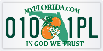 FL license plate 0101PL