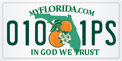 FL license plate 0101PS