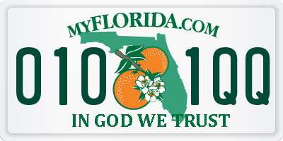 FL license plate 0101QQ