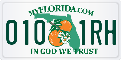 FL license plate 0101RH