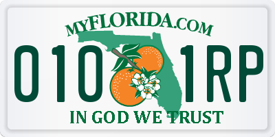 FL license plate 0101RP