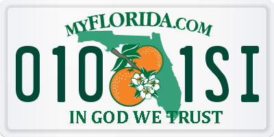 FL license plate 0101SI