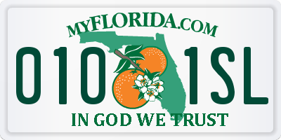 FL license plate 0101SL