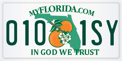 FL license plate 0101SY