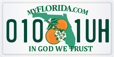 FL license plate 0101UH