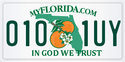 FL license plate 0101UY