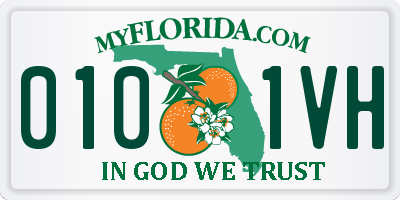 FL license plate 0101VH