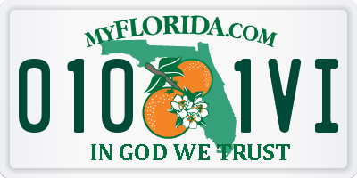 FL license plate 0101VI