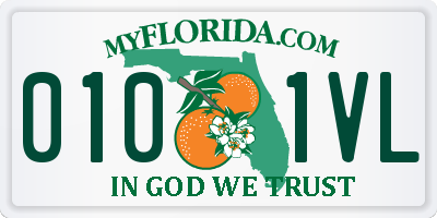 FL license plate 0101VL
