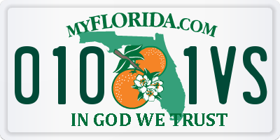 FL license plate 0101VS