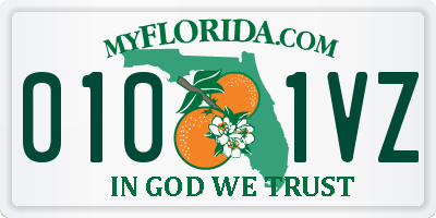 FL license plate 0101VZ