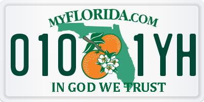 FL license plate 0101YH