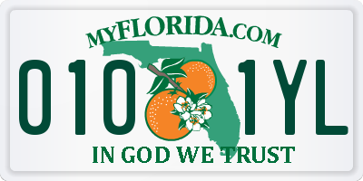 FL license plate 0101YL