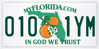 FL license plate 0101YM