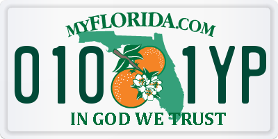 FL license plate 0101YP