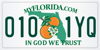 FL license plate 0101YQ