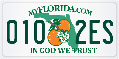 FL license plate 0102ES