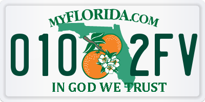 FL license plate 0102FV