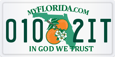 FL license plate 0102IT