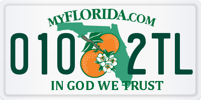 FL license plate 0102TL