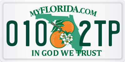 FL license plate 0102TP