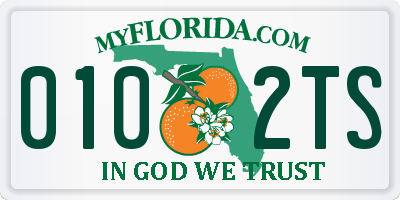 FL license plate 0102TS