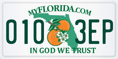 FL license plate 0103EP