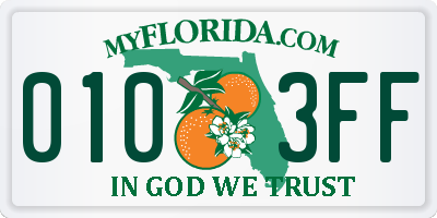 FL license plate 0103FF