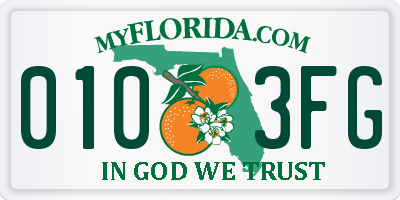 FL license plate 0103FG