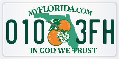 FL license plate 0103FH