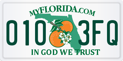 FL license plate 0103FQ