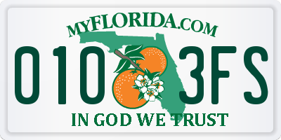 FL license plate 0103FS
