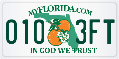 FL license plate 0103FT