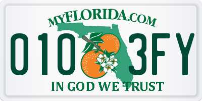 FL license plate 0103FY