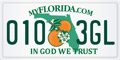FL license plate 0103GL