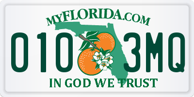 FL license plate 0103MQ