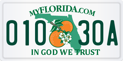 FL license plate 0103OA